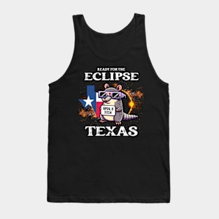 Texas Solar Eclipse 2024 April 8 Funny Armadillo for Kids Tank Top